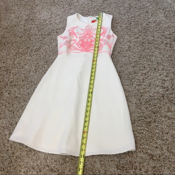 Modcloth Fervour X-Small Beige Coral Pink Dress - Picture 8 of 8